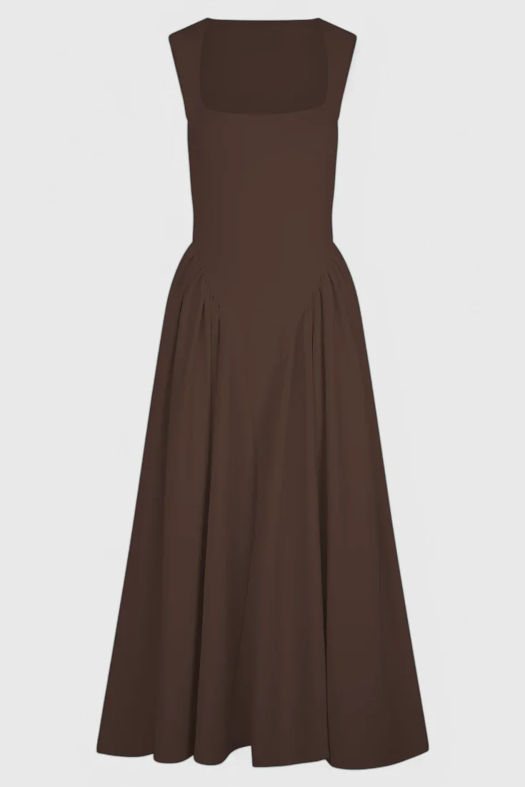 Verona Vestido Midi con Escote Cuadrado - Image 6