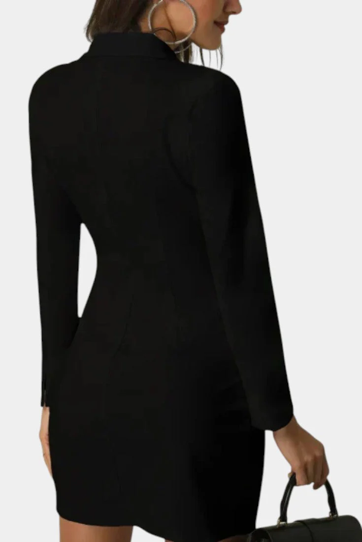 Heidi Vestido Blazer Doble Botonadura Elegante - Image 2