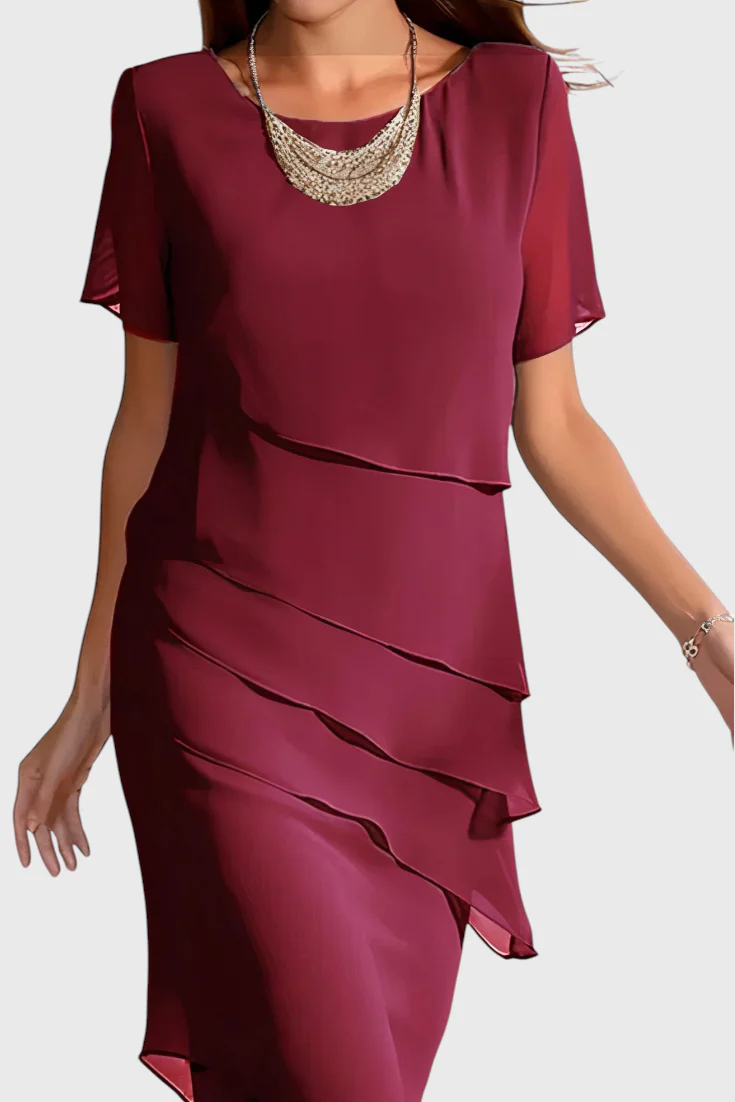 Mia Vestido de Gasa con Flecos - Image 2