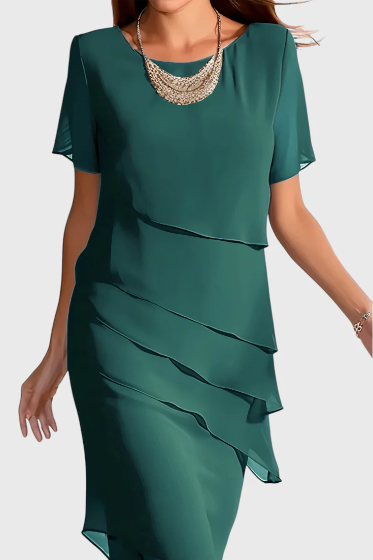 Mia Vestido de Gasa con Flecos - Image 4