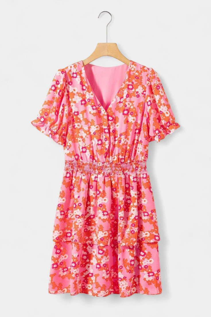 Kimberly Vestido Floral con Volantes con Escote en V - Image 5