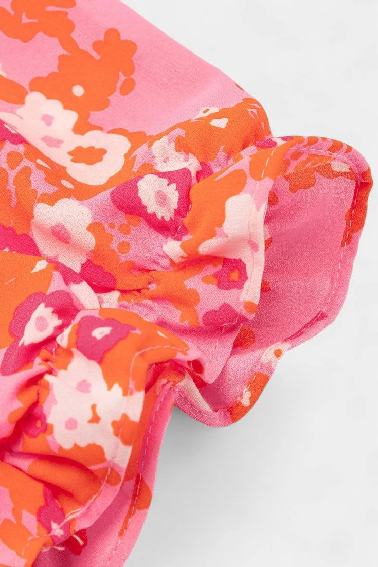 Kimberly Vestido Floral con Volantes con Escote en V - Image 7