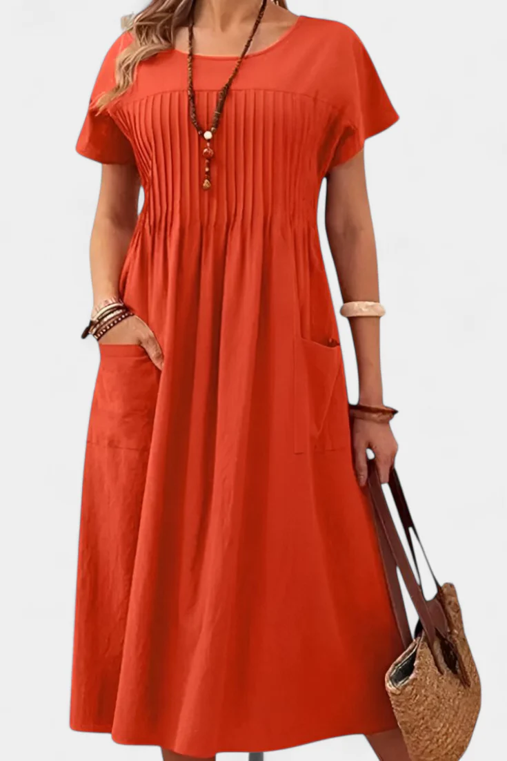Lottie Vestido de Longitud Media con Bolsillos - Image 3