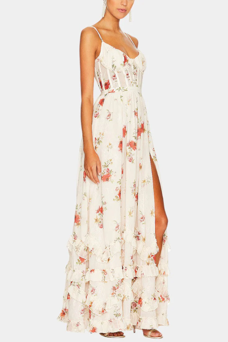 Luna Vestido Maxi Corsé Floral - Image 2