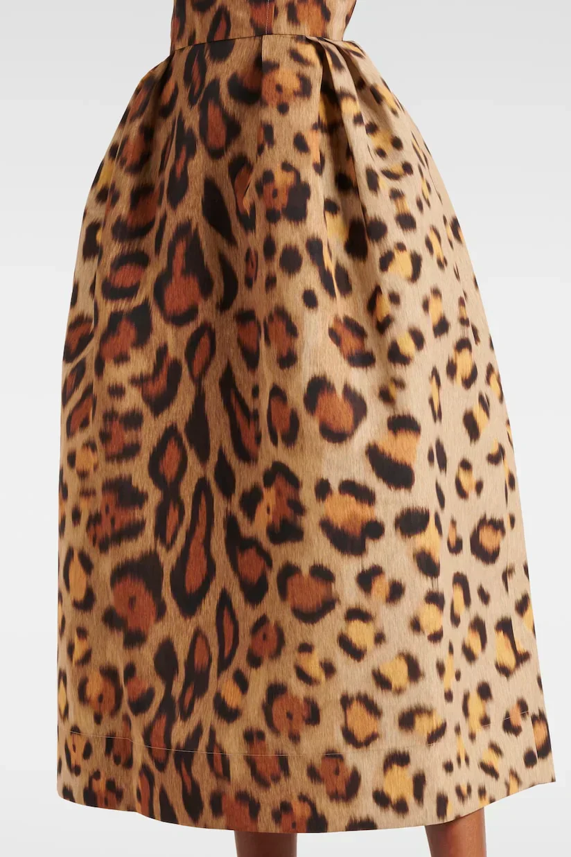 Tiana Vestido Midi Bustier Leopardo - Image 4