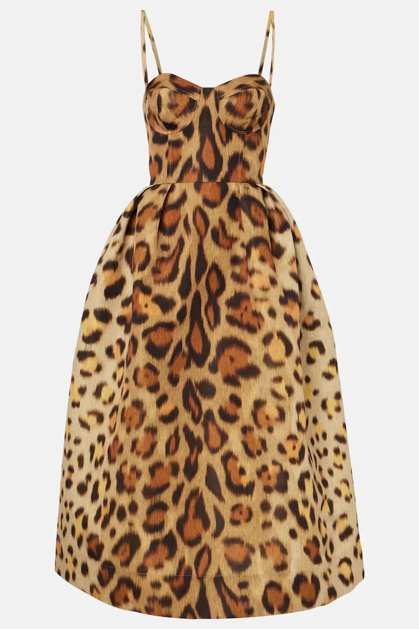 Tiana Vestido Midi Bustier Leopardo - Image 5
