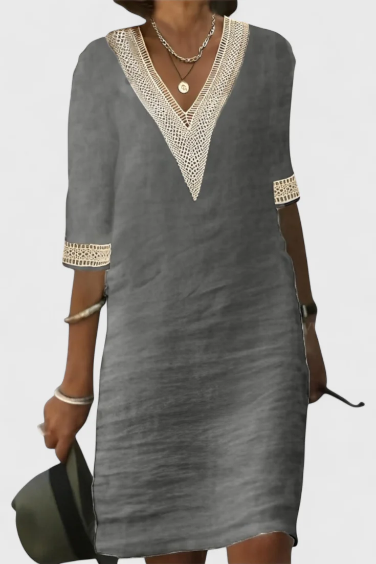 Malia Vestido Midi de Elegancia Casual - Image 3