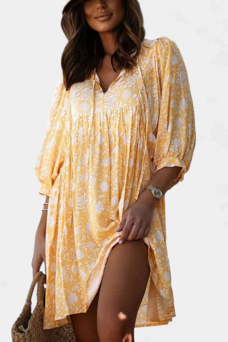 Daniela Vestido Mini Boho Floral - Image 10
