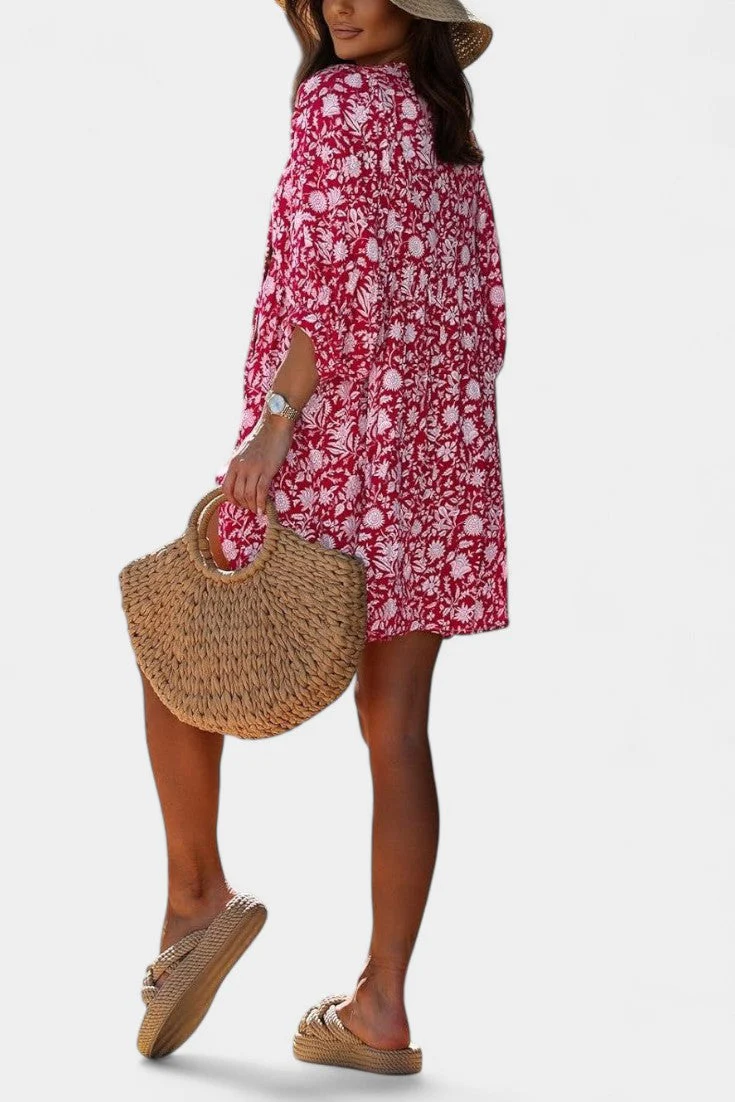 Daniela Vestido Mini Boho Floral - Image 3