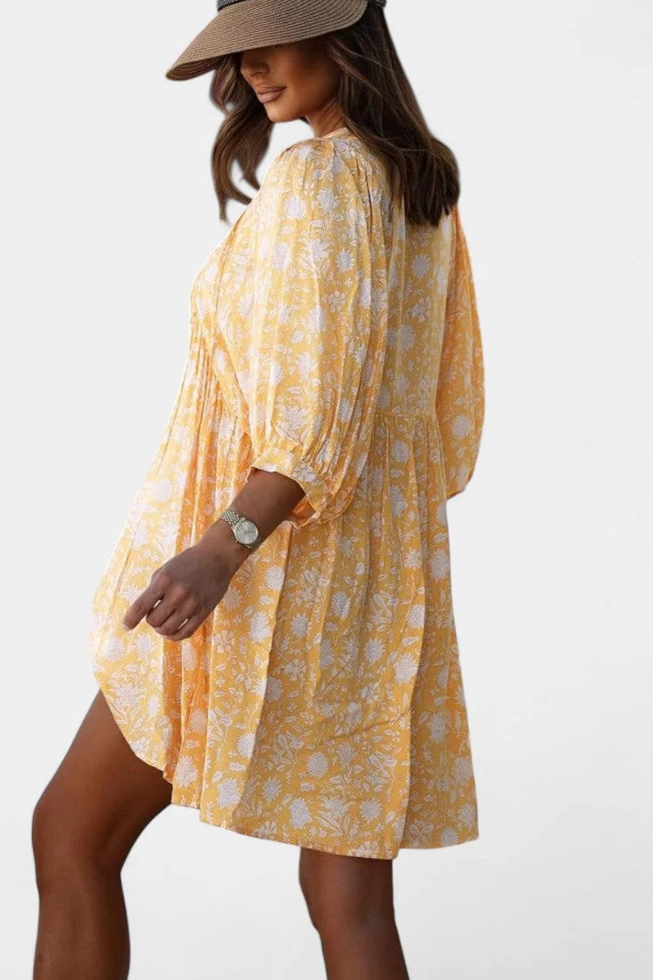 Daniela Vestido Mini Boho Floral - Image 4