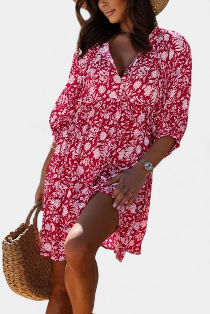 Daniela Vestido Mini Boho Floral - Image 9