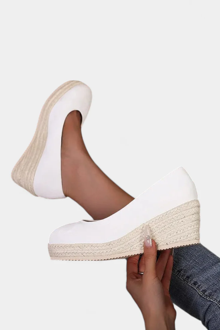 Laupa Zapatos de Plataforma con Suela Trenzada Estilo Espadrille - Image 2